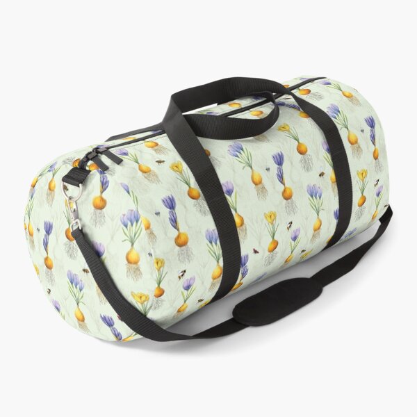 Item preview, Crocuses and Bugs Watercolor Spring Floral Pattern designed and sold by AlicjaCurioseur.