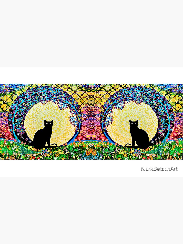 Thumbnail 6 of 6, Coffee Mug, Black Cat & Full Moon designed and sold by MarkBetsonArt.