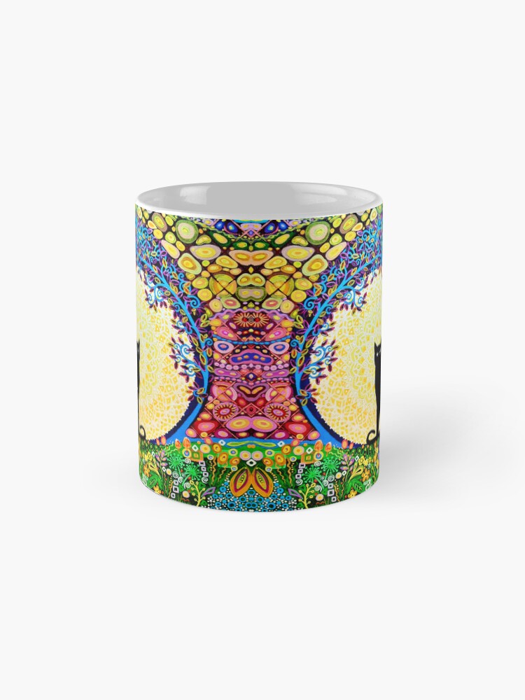 Thumbnail 4 of 6, Coffee Mug, Black Cat & Full Moon designed and sold by MarkBetsonArt.