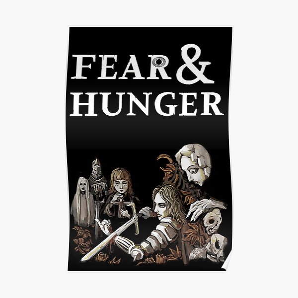 "Fear And Hunger Indie Horror Game" Poster for Sale by 67sixtyseven Redbubble