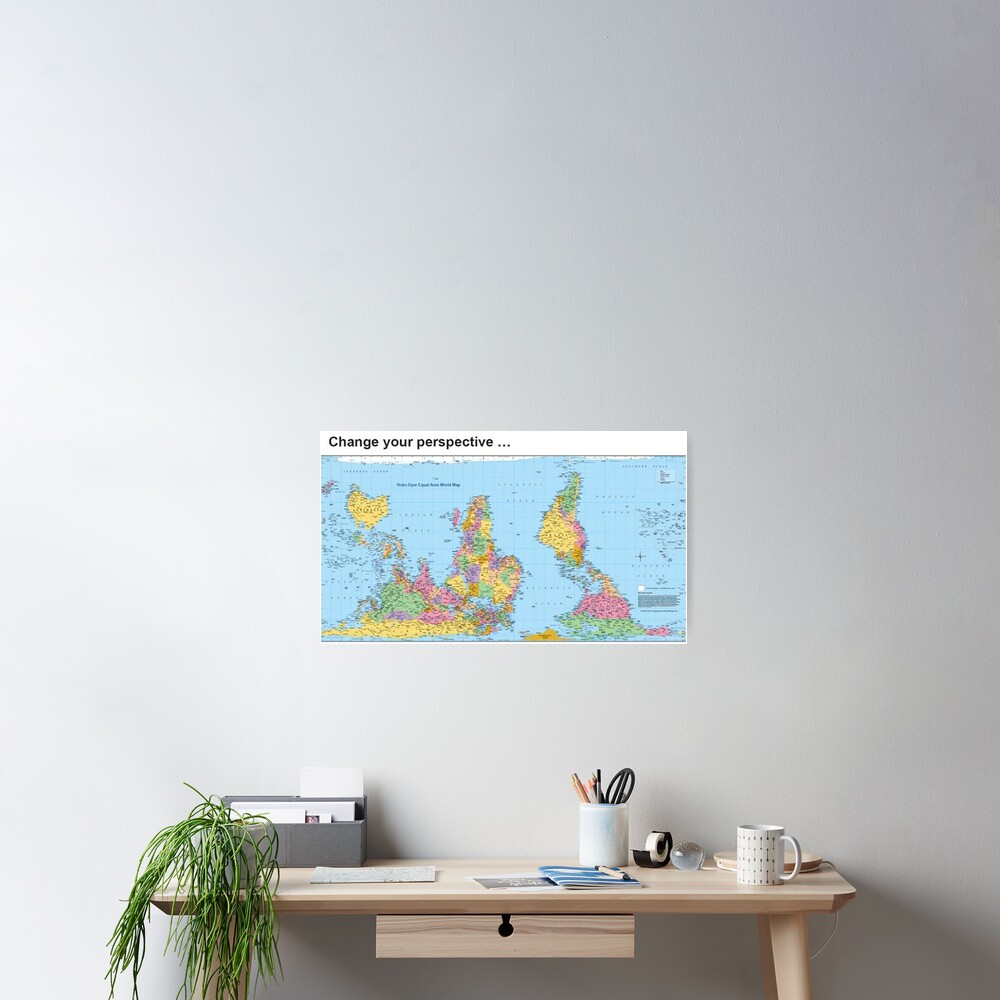 Upside Down World Map Poster High Definition Upside Down World Map Cposter,small,square Product,1000x1000.2 