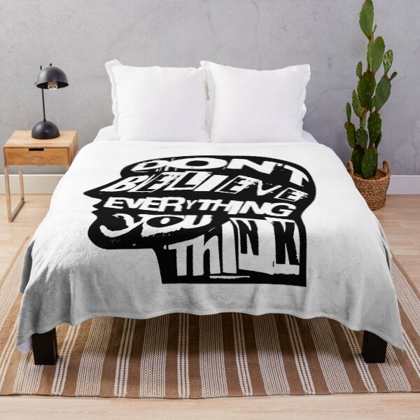 Item preview, Dont Believe Everything You Think 17 - Inspirational Quotes Typography designed and sold by Cawaiico.