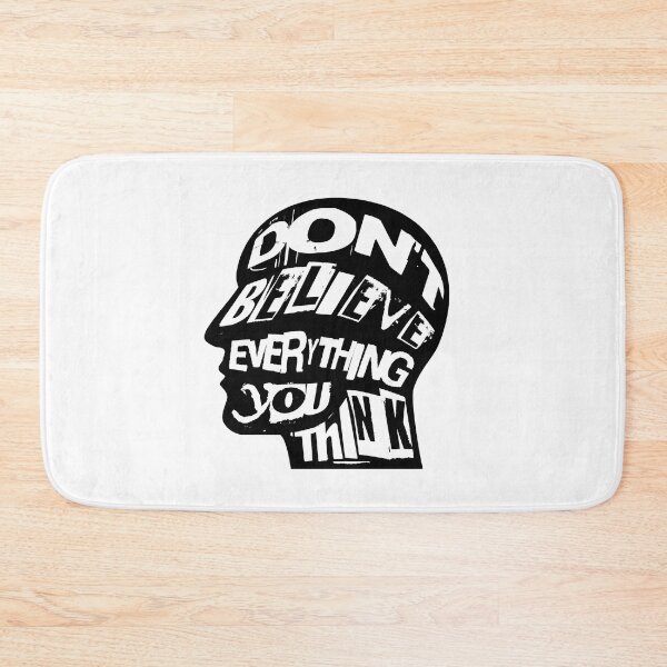 Item preview, Dont Believe Everything You Think 17 - Inspirational Quotes Typography designed and sold by Cawaiico.