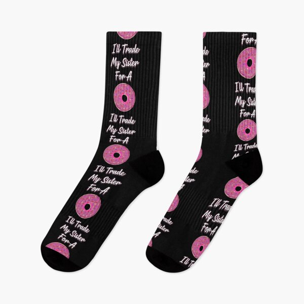 Item preview, I'll Trade My Sister For A Donut - Funny gift for Kids and adults T-Shirt - Sticker Redbubble designed and sold by bluehatgraphics.