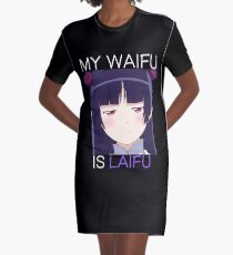 Waifu Anime Inspired Shirt Graphic T-Shirt Dress