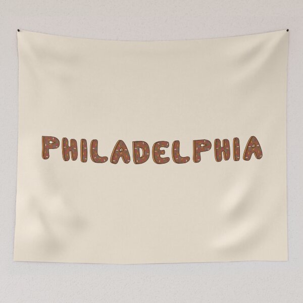 Item preview, Philadelphia City word Shaped Like Chocolate Donuts  designed and sold by ITCHAWAWAA.