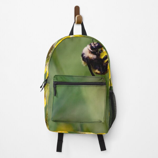 Item preview, Bumble bee pollinating a yellow flower designed and sold by Shizenkai.