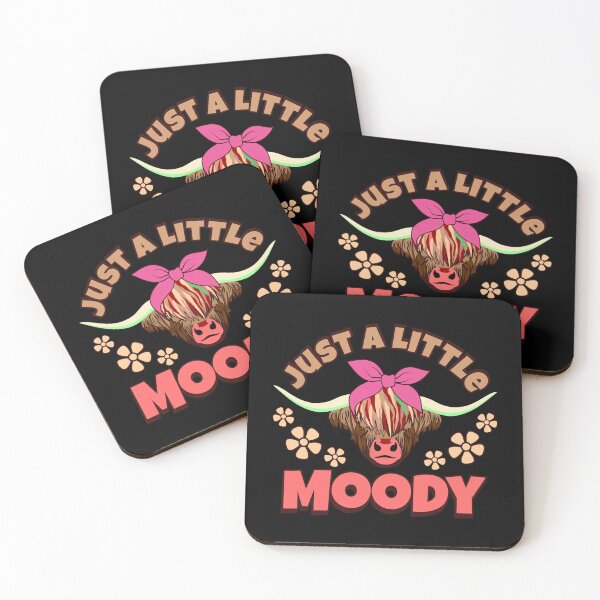 Item preview, Just a little moody- Cute and Funny T-shirt design - Sticker Redbubble designed and sold by bluehatgraphics.
