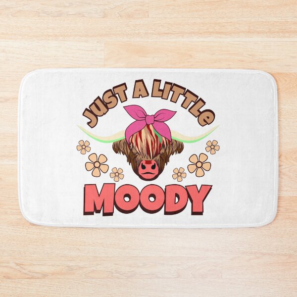 Item preview, Just a little moody- Cute and Funny T-shirt design - Sticker Redbubble designed and sold by bluehatgraphics.