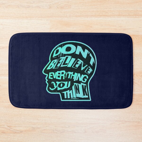 Item preview, Dont Believe Everything You Think 19 - Inspirational Quotes Typography designed and sold by Cawaiico.