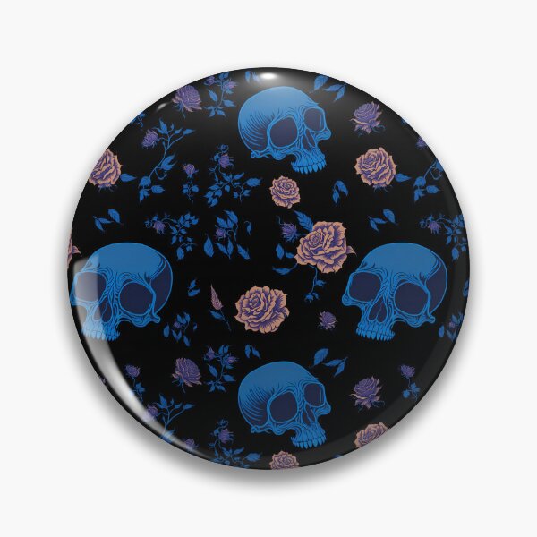 Item preview, Blue Skull Pattern designed and sold by Seljomoon.