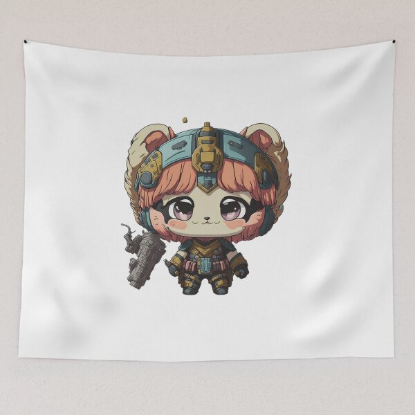 Item preview, Cute Pandalorian Panda Digital Chibi  Art designed and sold by ChibiArtline.