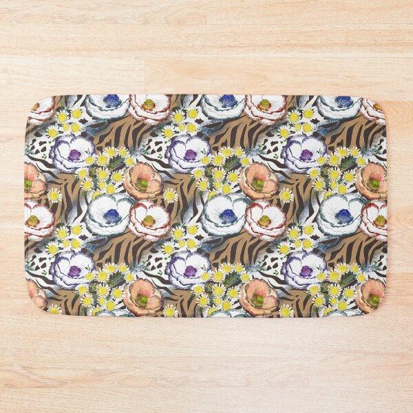 Item preview, Flowers on a tiger background.  designed and sold by marinaklykva.