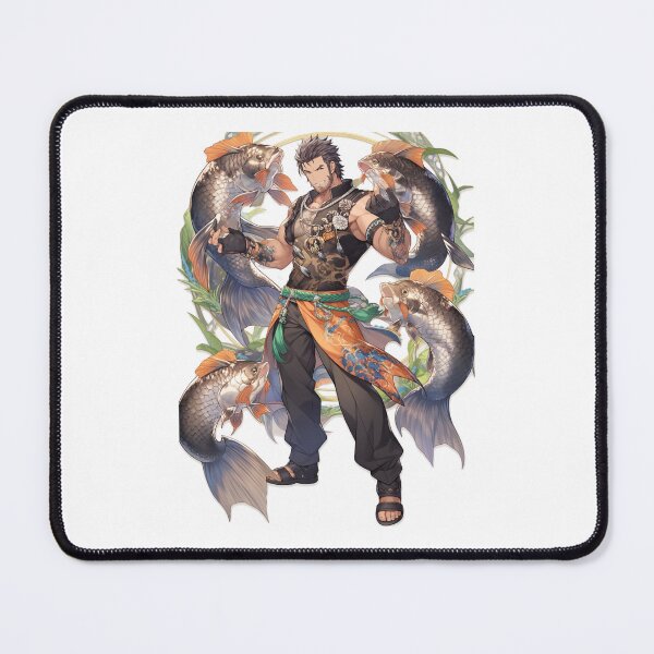 Item preview, Alternative World Beach Anime Man With Fish designed and sold by Zibes-Limited.