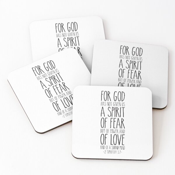 Item preview, For God has not given us a spirit of fear, 2 Timothy 1:7 designed and sold by aenaonartwork.