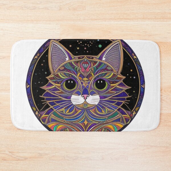 Item preview, Cat colourful magical elements designed and sold by tonyram4219.