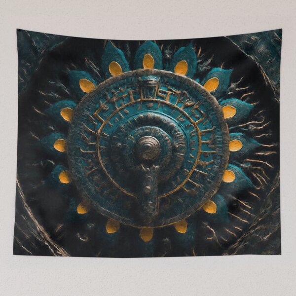 Item preview, Mandala Ancient Abstract Fantasy Ancient Civilizations Centered Structure Digital Art Art designed and sold by Oleg Viktorovic Pitkovskiy.