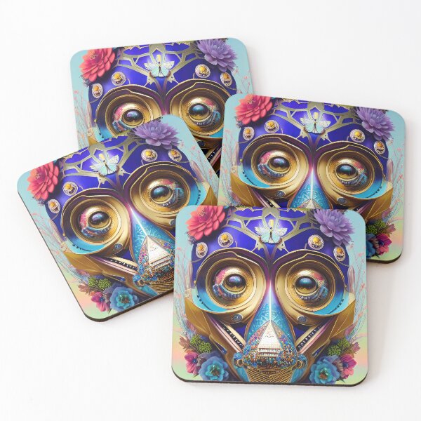 Item preview, Robotic head with flowers, illustration. designed and sold by HAKKI ARSLAN.