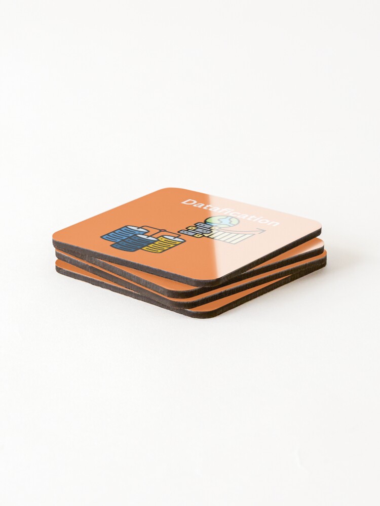 Thumbnail 4 of 5, Coasters (Set of 4), Datafication designed and sold by UpcomingTech.