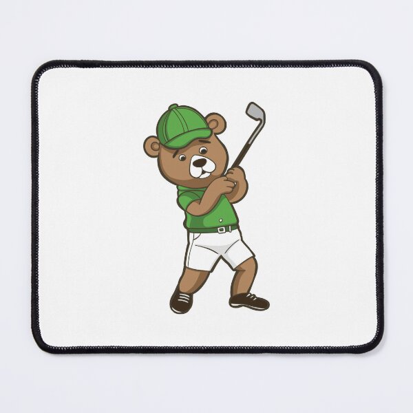 Item preview, sport funny animal bear playing golf designed and sold by StairheadStore.