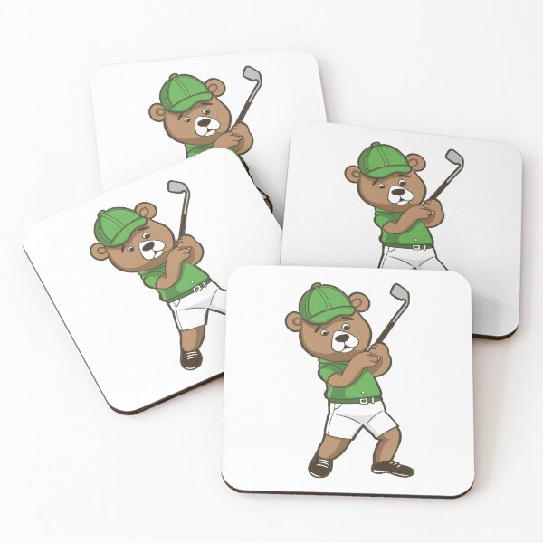 Item preview, sport funny animal  bear  playing golf designed and sold by StairheadStore.