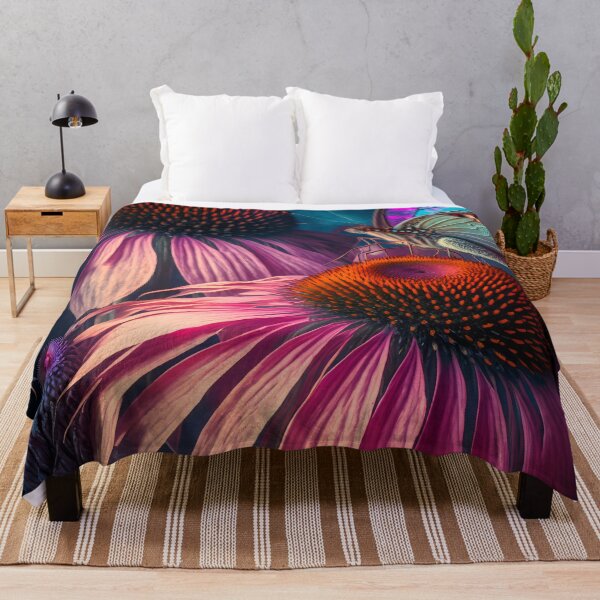 Item preview, Beautiful glowing flowers - Echinacea designed and sold by Red Witch Art.