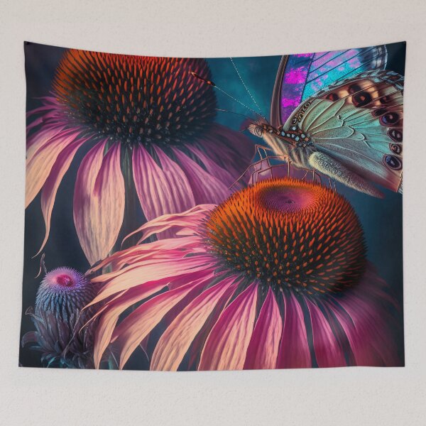Item preview, Beautiful glowing flowers - Echinacea designed and sold by Red Witch Art.