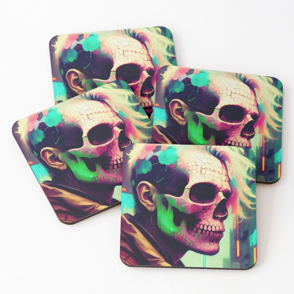 Item preview, Abstract Cyberpunk Skull designed and sold by jpvoodoo.