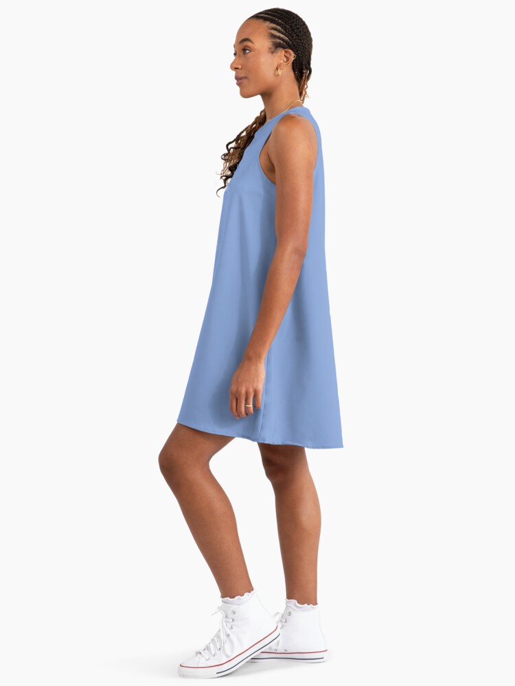 Hydrangea Blue - Pastel Blue Solid Color - Light Blue Plain Color - Pale  Blue" A-Line Dress for Sale by thelustrous | Redbubble