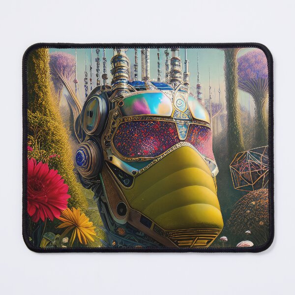 Item preview, Robotic head in nature, illustration. designed and sold by HAKKI ARSLAN.