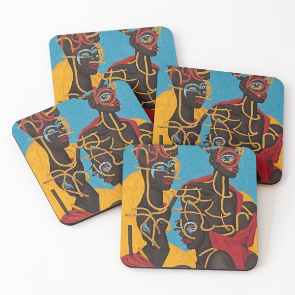 Item preview, Throw Pillow With African Ceremony Dance Design - African Style Home Decor designed and sold by Sowari-Pillows.