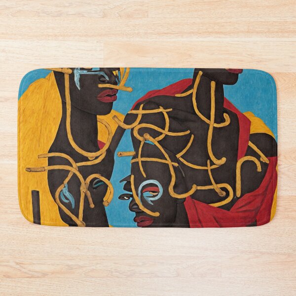 Item preview, Throw Pillow With African Ceremony Dance Design - African Style Home Decor designed and sold by Sowari-Pillows.