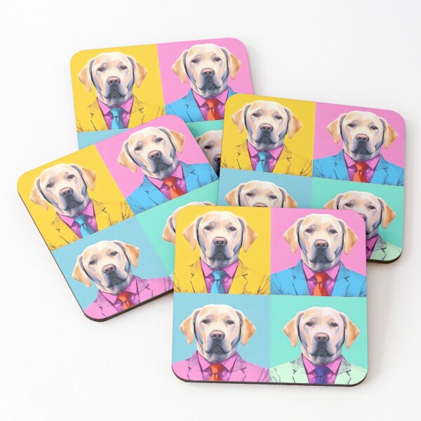 Item preview, Labrador dogs in costume pop art designed and sold by MDCGraphics.