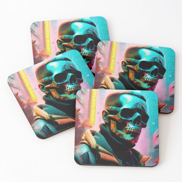 Item preview, Abstract Cyberpunk Skull designed and sold by jpvoodoo.