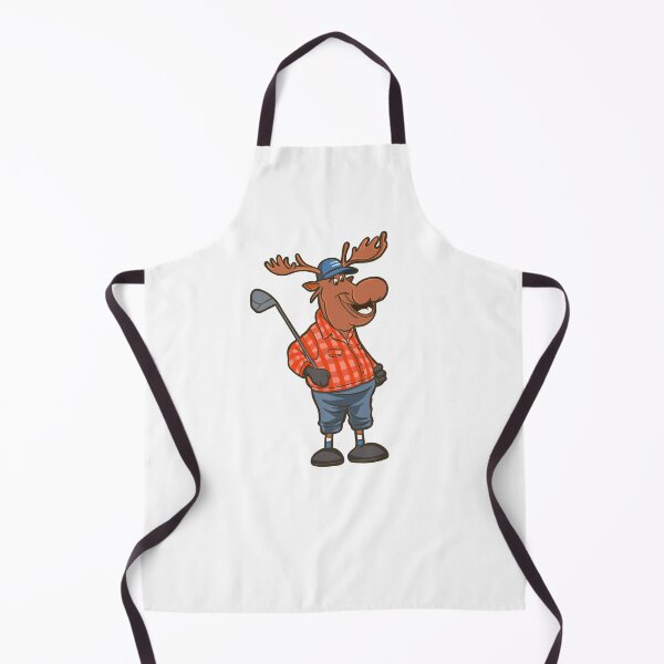 Item preview, sport funny animal moose playing golf designed and sold by StairheadStore.