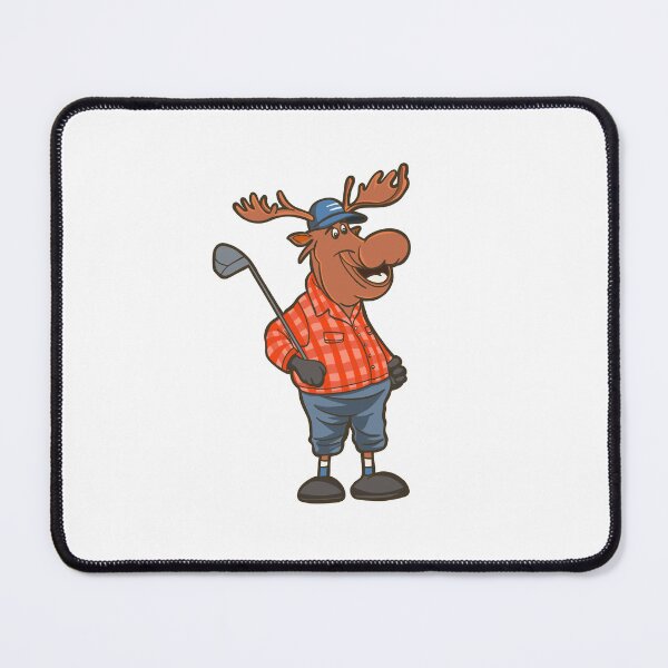 Item preview, sport funny animal  moose playing golf designed and sold by StairheadStore.