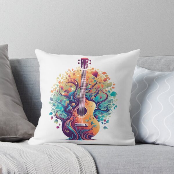 Artikelvorschau, Akustische Gitarre, Baum des Lebens, Gitarrist, Naturgitarrist entworfen und verkauft von Teescount.
