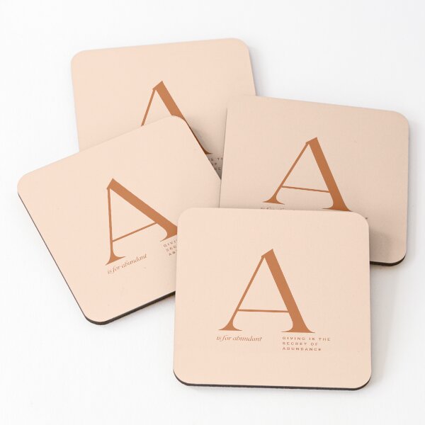 Item preview, Abundant, Letter for Positive Vibes, Cheerful Serious, Morandi Color designed and sold by PerfectMatches.
