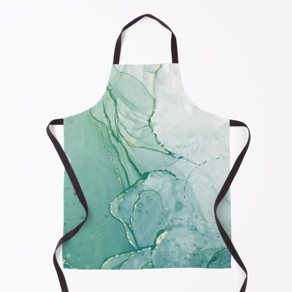 Item preview, Pastel cyan mint liquid marble watercolor background with gold lines and brush stains. Teal turquoise marbled alcohol ink drawing effect. Vector illustration backdrop, watercolour designed and sold by MTShoppingLine.