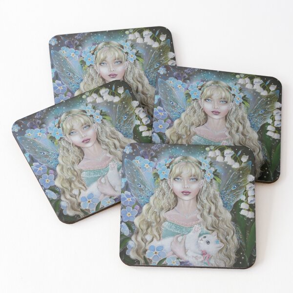 Item preview, Lily of the valley forget me not fairy designed and sold by Gabriella  Szabo.