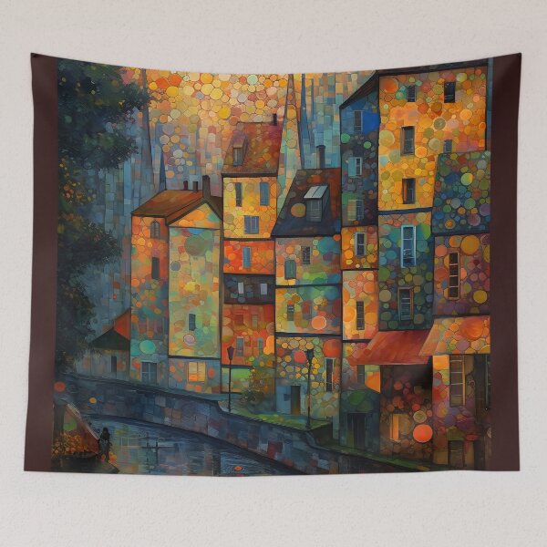 Item preview, City on the river designed and sold by Red Witch Art.