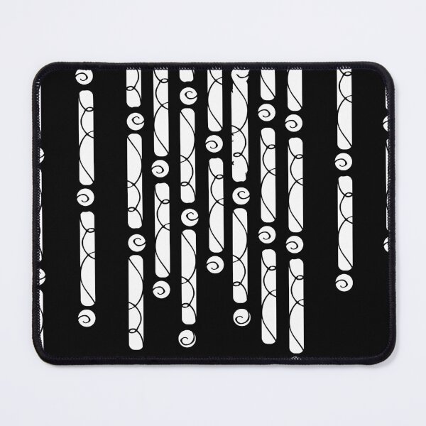 Item preview, Black and white swirly shapes designed and sold by ColorsCocktails.