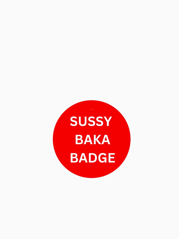 sussy baka Sticker for Sale by haleywalks