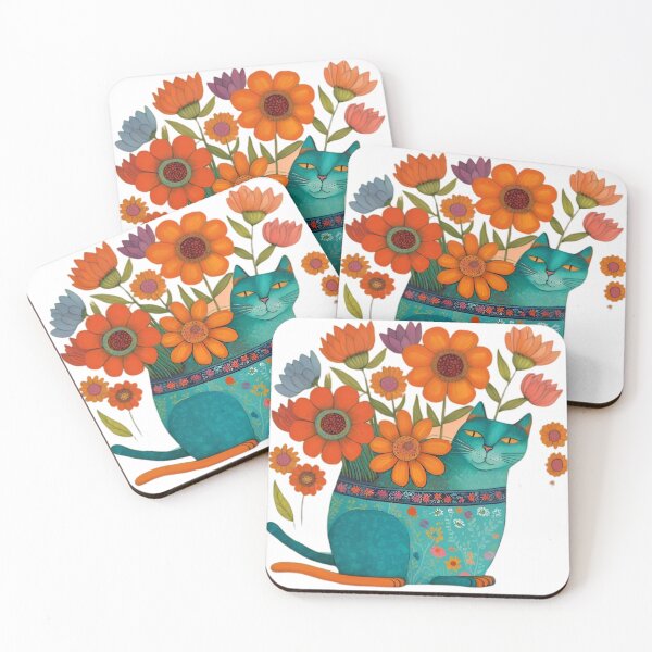 Item preview, Animals Illustrations a cat and vase designed and sold by xhafaesr.