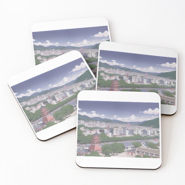 Item preview, City and Mountains in Harmony designed and sold by ShogunShiroShop.