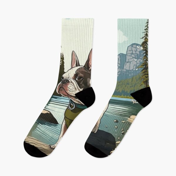 Item preview, Frenchie at Lake Tahoe designed and sold by PetsEnough.