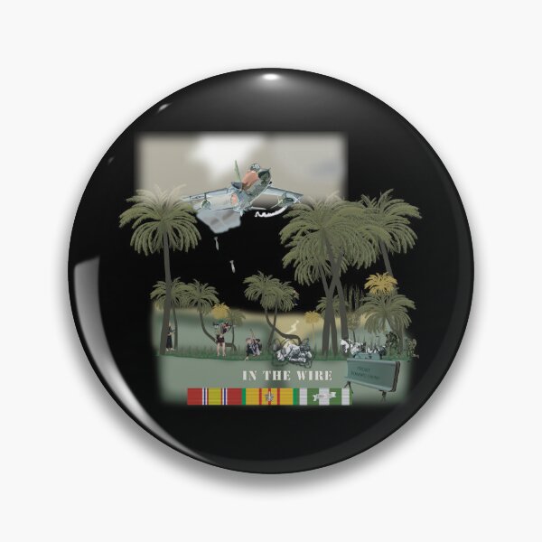 Item preview, Army - In the Wire - Vietnam w Close Air Strike designed and sold by Military Insignia Products.
