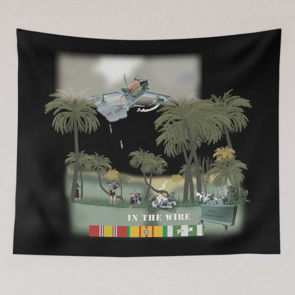 Item preview, Army - In the Wire - Vietnam w Close Air Strike designed and sold by Military Insignia Products.