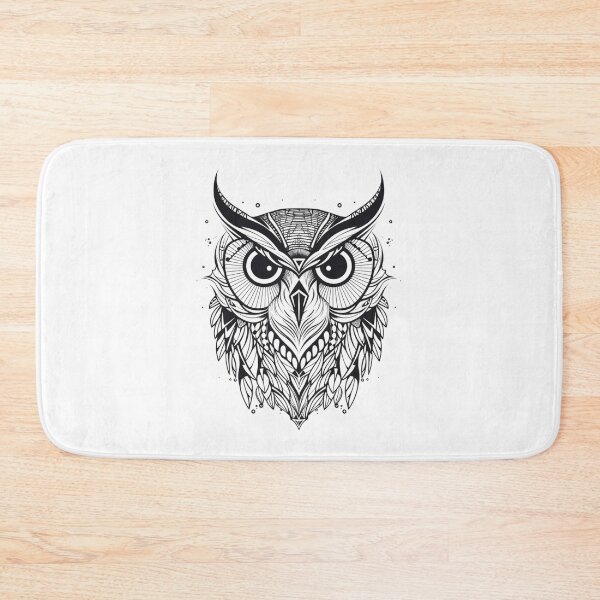 Item preview, Owl Tribal Face designed and sold by OtterComforts.