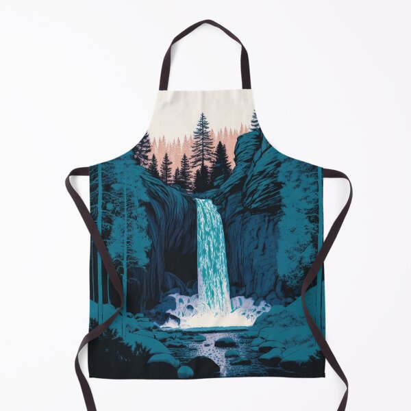 Item preview, Pacific Northwest Waterfall Digital Art designed and sold by PacPixelStudio.